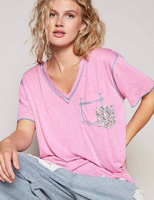 POL Floral Pocket Tee on Simply Obsessed