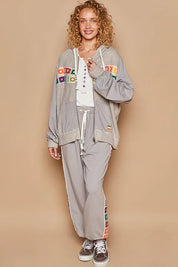 POL Knit Drawstring Pants w/ Granny Squares on Simply Obsessed