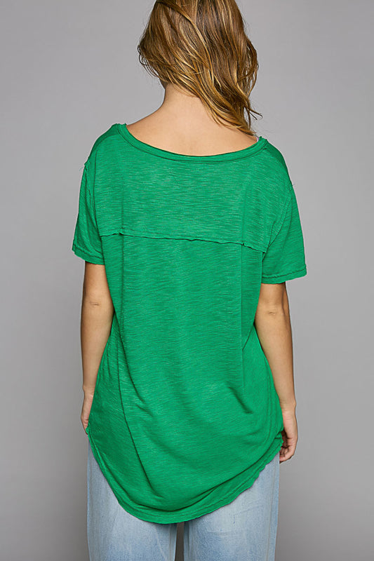 POL Loose Basic Scoop Neck Tee on Simply Obsessed