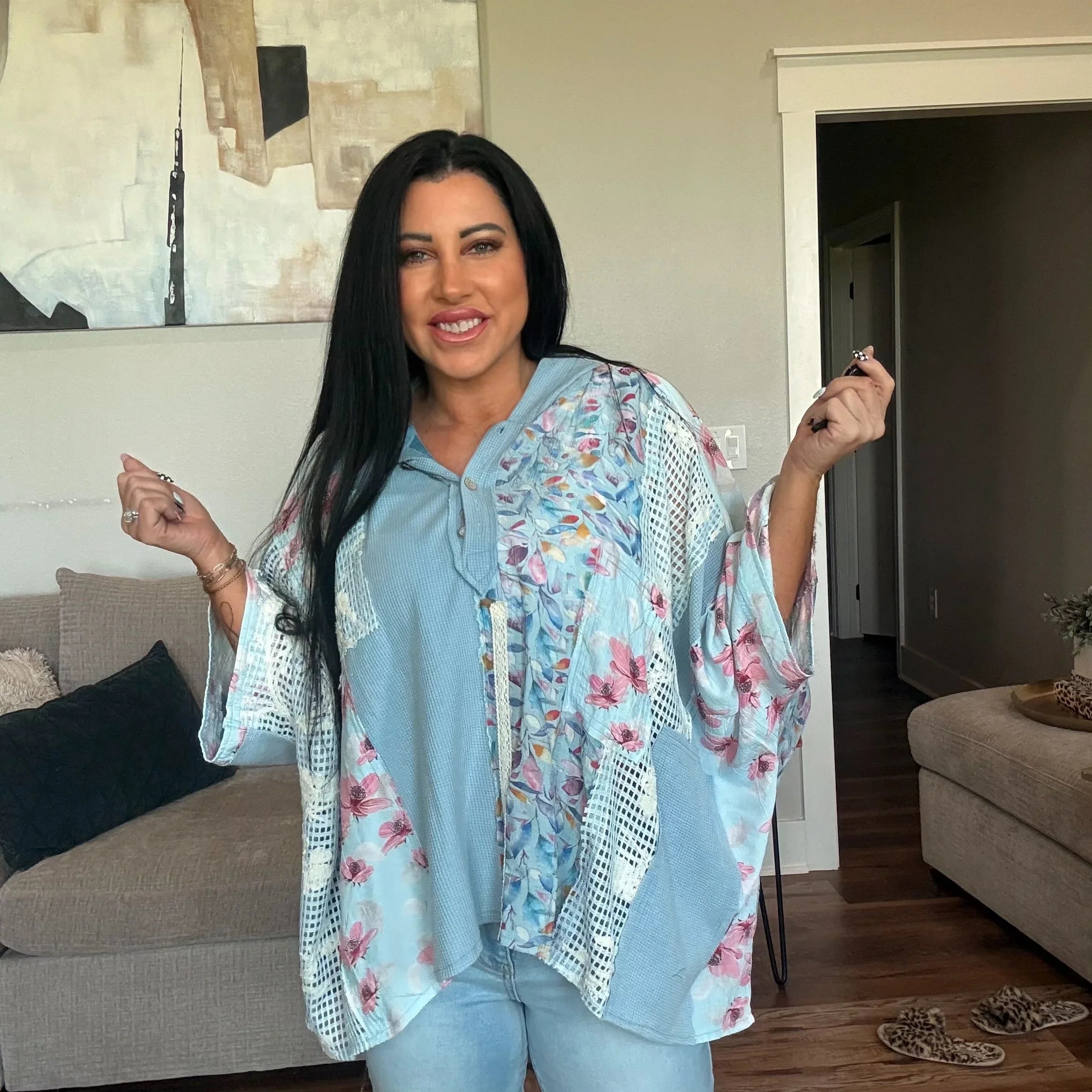 POL Powder Blue Top on Simply Obsessed