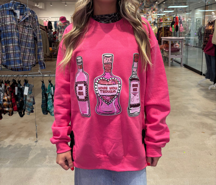 QUEEN GYPSY Liquor Patch Sweatshirt on Simply Obsessed