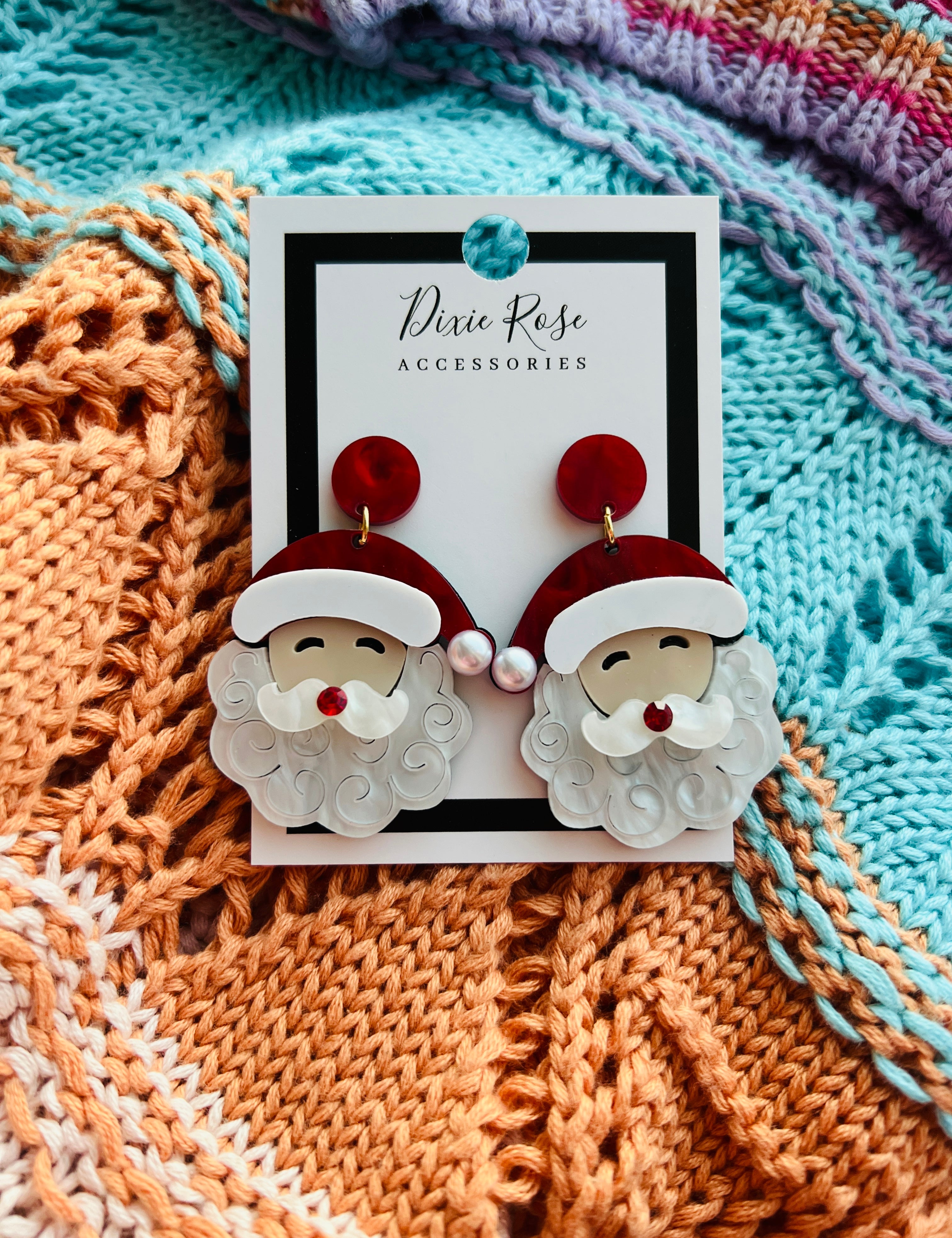 Red Santa Earrings on Simply Obsessed