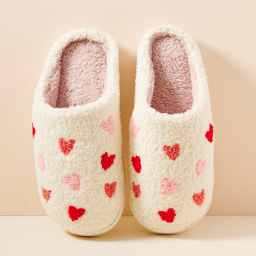 Red/Pink Heart Slippers on Simply Obsessed