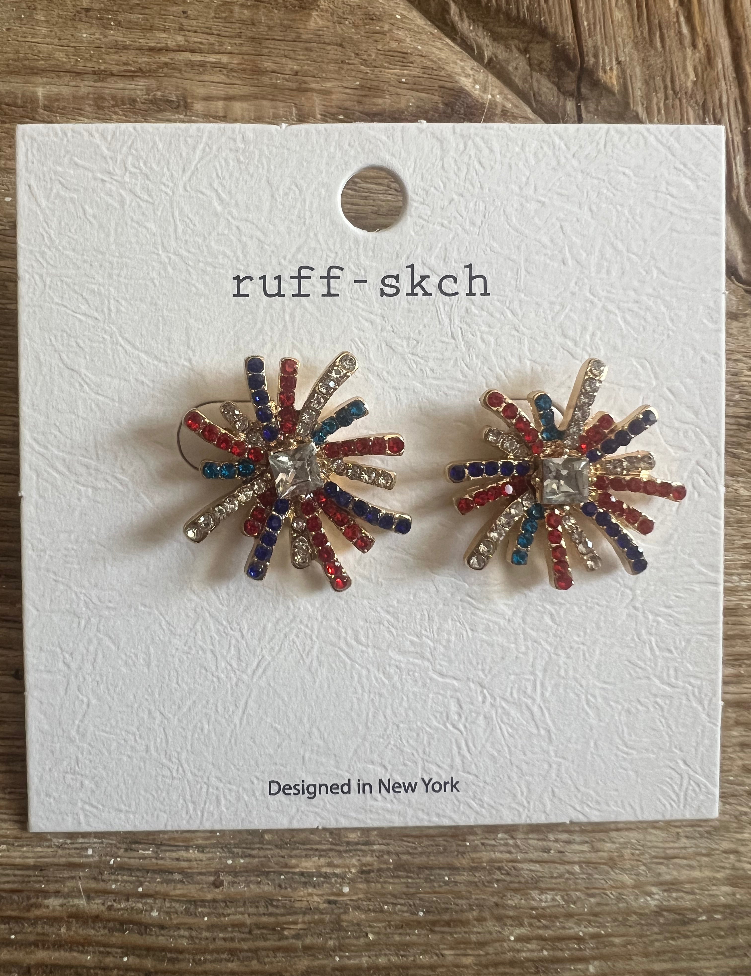Rhinestone Fireworks Earrings on Simply Obsessed