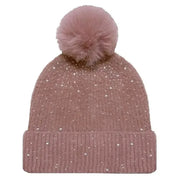 Rhinestone Pom Pom Beanies on Simply Obsessed