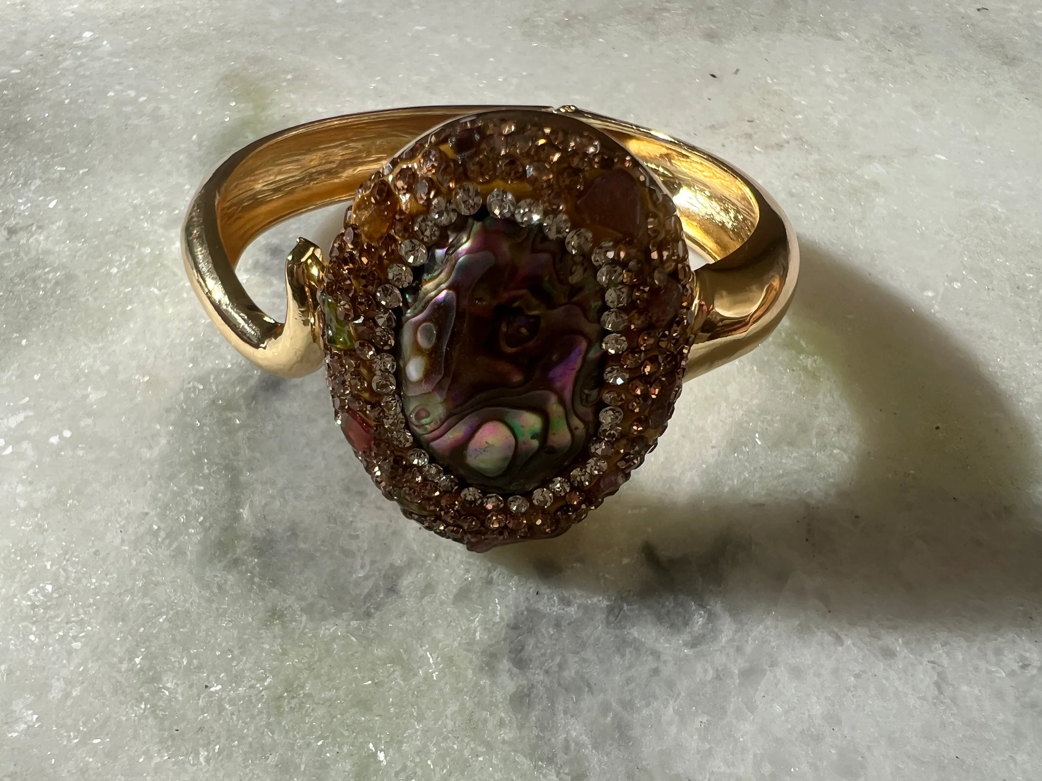  Multi Stone Rhinestone Cuff on Simply Obsessed