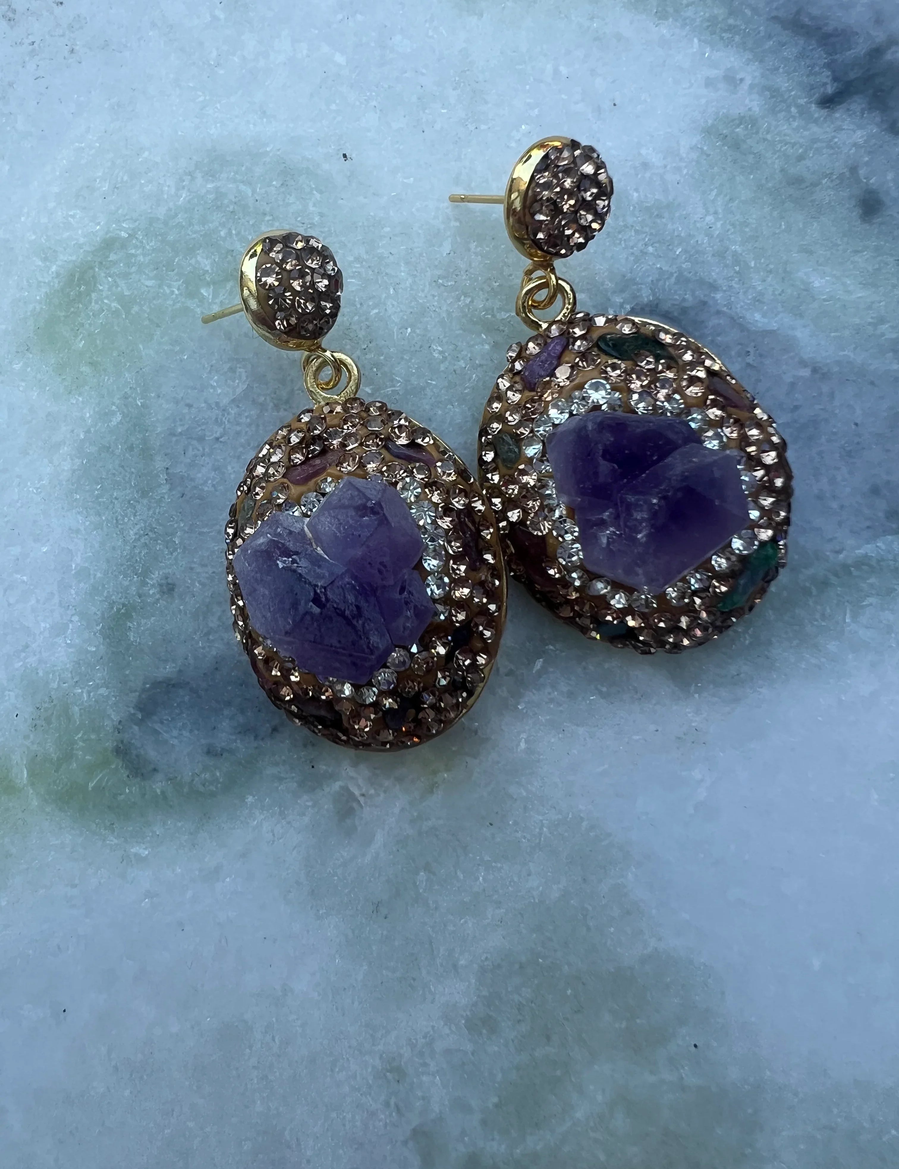 Rhinestone Earrings on Simply Obsessed