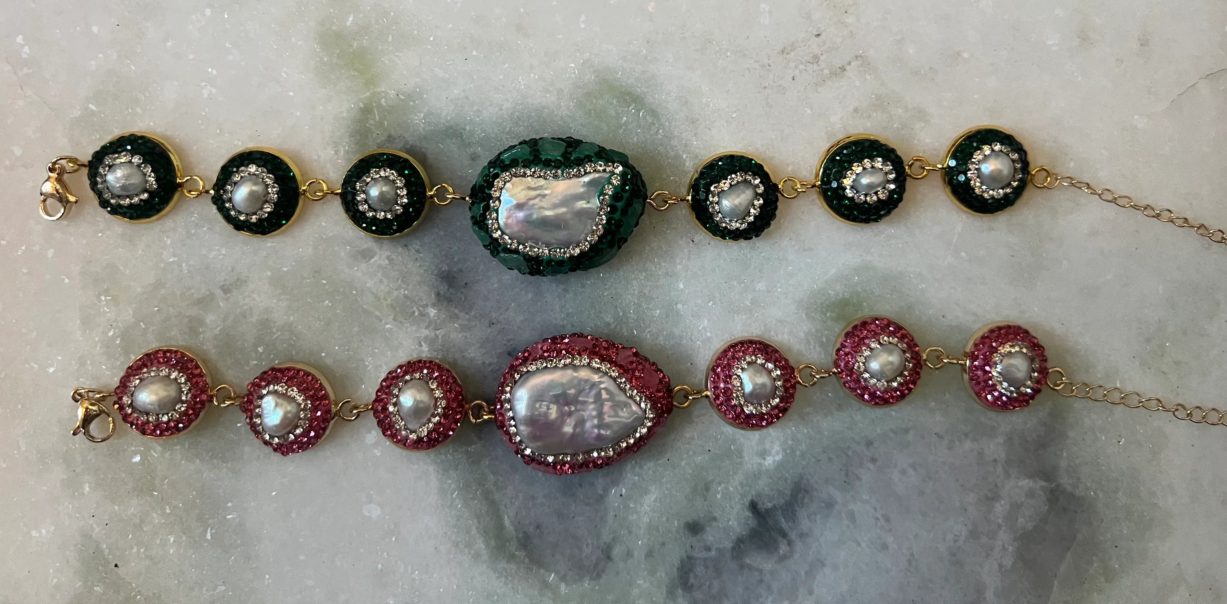 Rhinestone Link Bracelets on Simply Obsessed