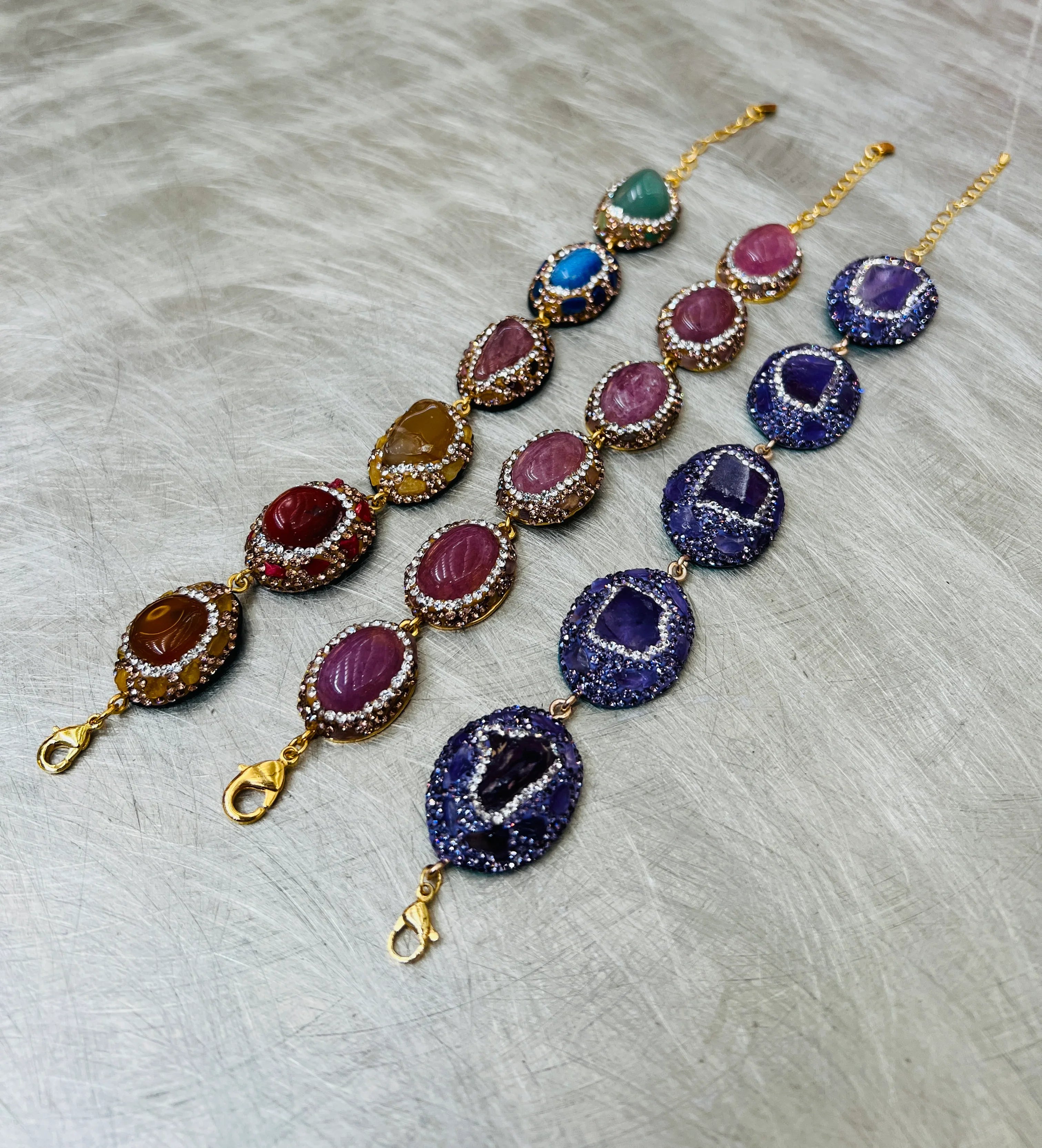 Rhinestone Link Bracelets on Simply Obsessed