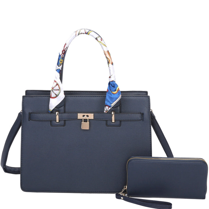 Scarf Handle Kelly Bag with Wallet on Simply Obsessed