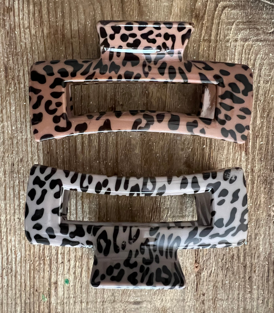 Set of 2 Leopard Hair Clips on Simply Obsessed