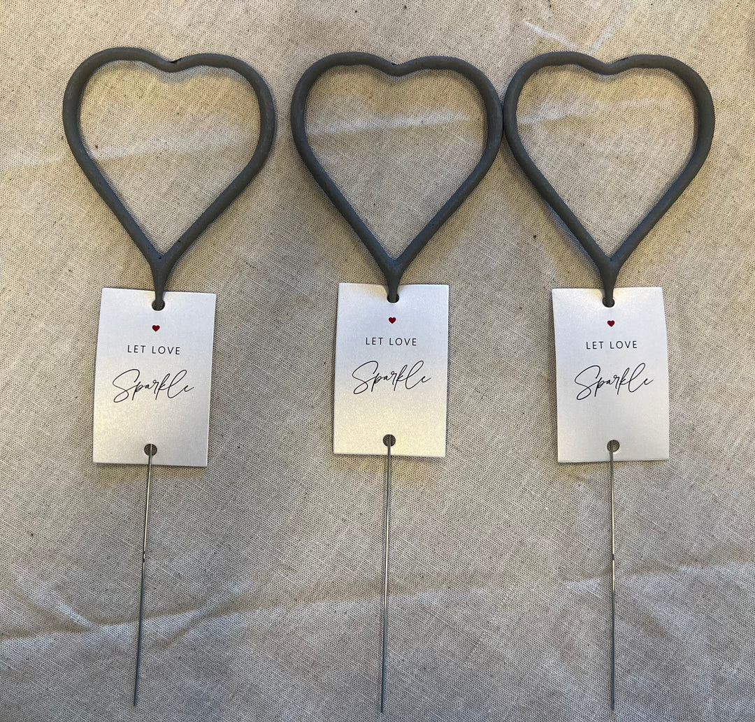 Set of 3 Heart Sparklers on Simply Obsessed