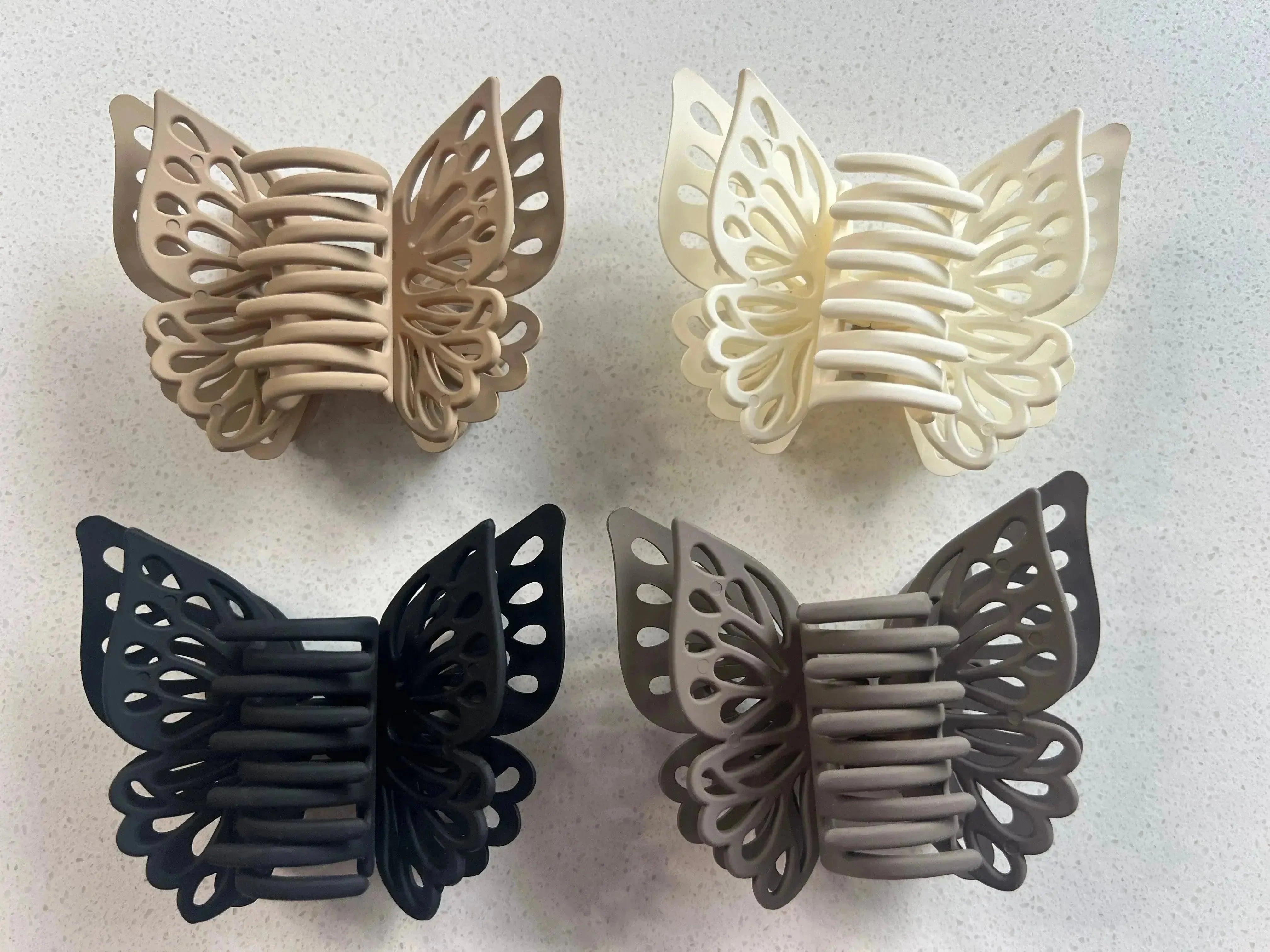 Set of 4 Butterfly Hair Clips on Simply Obsessed