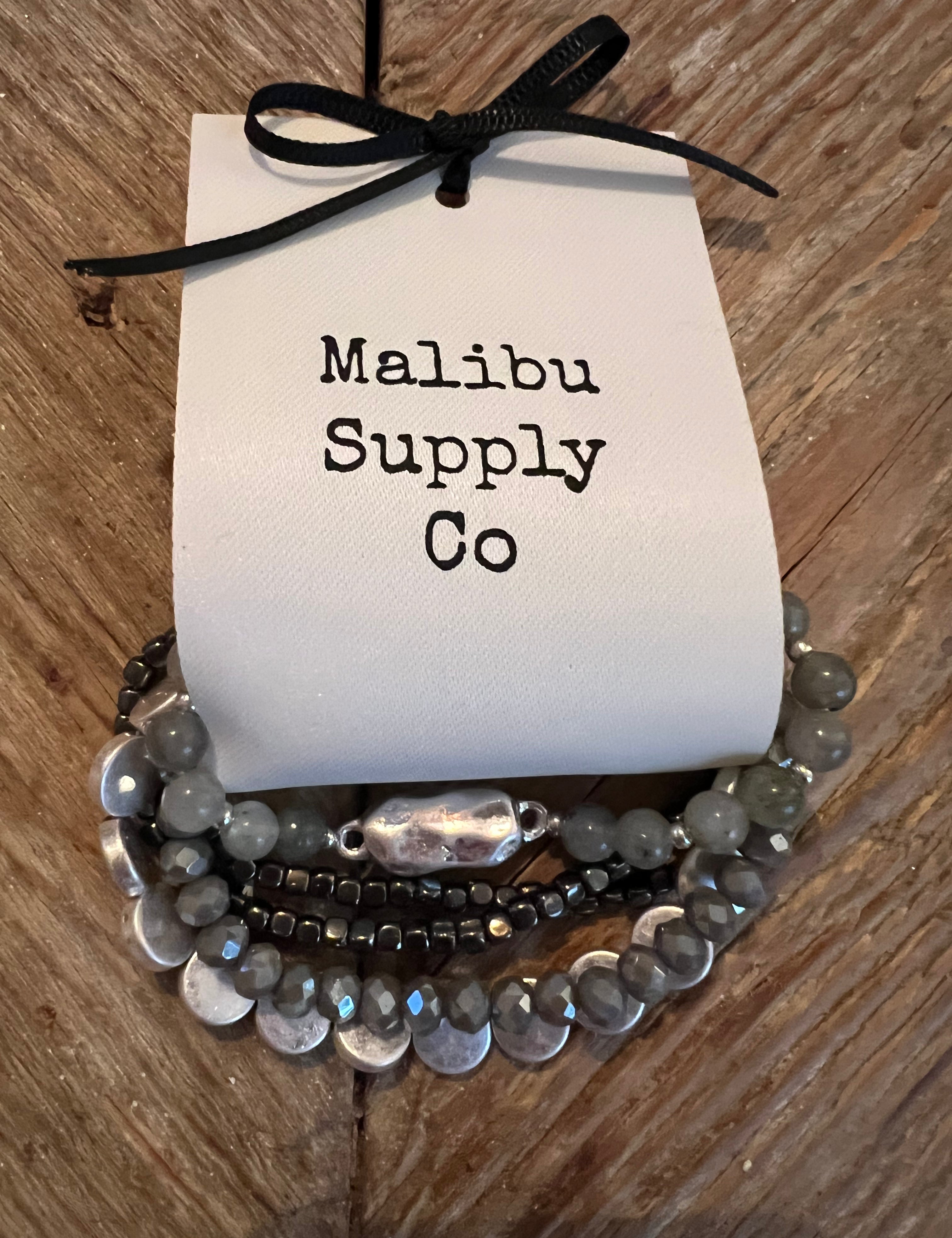 Gray Bracelet Stack by Malibu Supply on Simply Obsessed