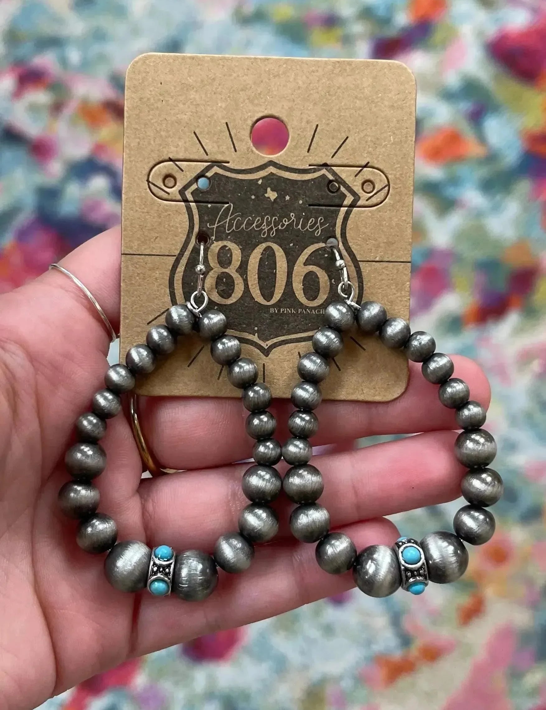 Turquoise Beaded Teardrop Earrings on Simply Obsessed