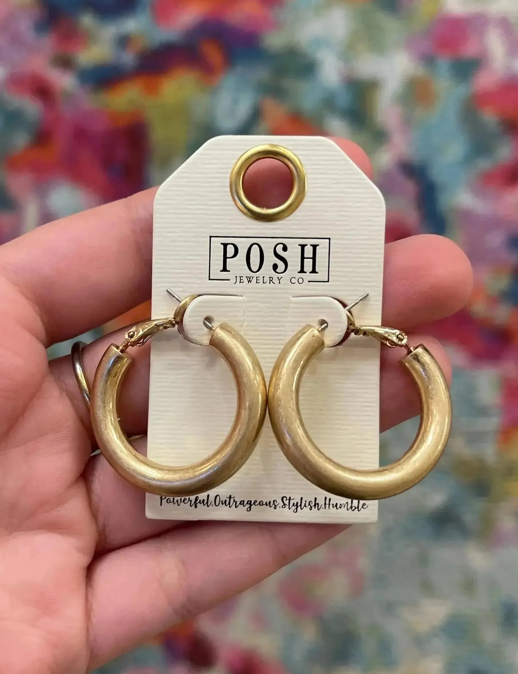 Simple Gold Hoops on Simply Obsessed