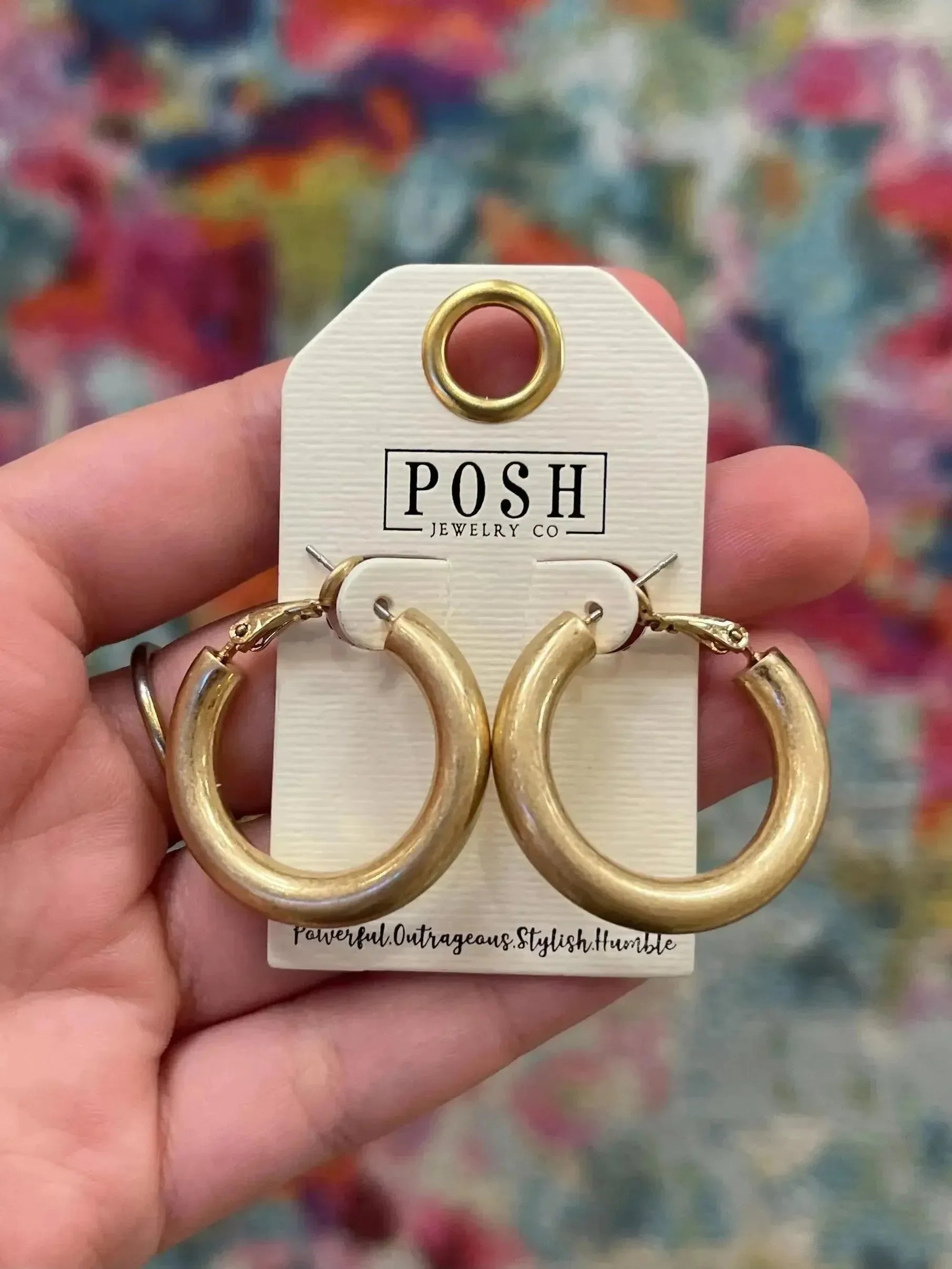 Simple Gold Hoops on Simply Obsessed