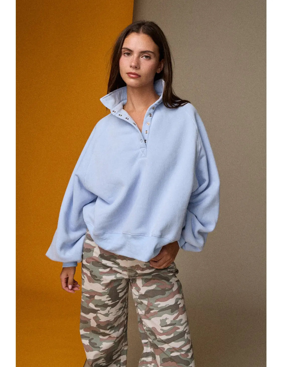 PAPERMOON Piper Snap Button Collared Sweatshirt **NEW COLORS** on Simply Obsessed