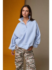 PAPERMOON Piper Snap Button Collared Sweatshirt **NEW COLORS** on Simply Obsessed