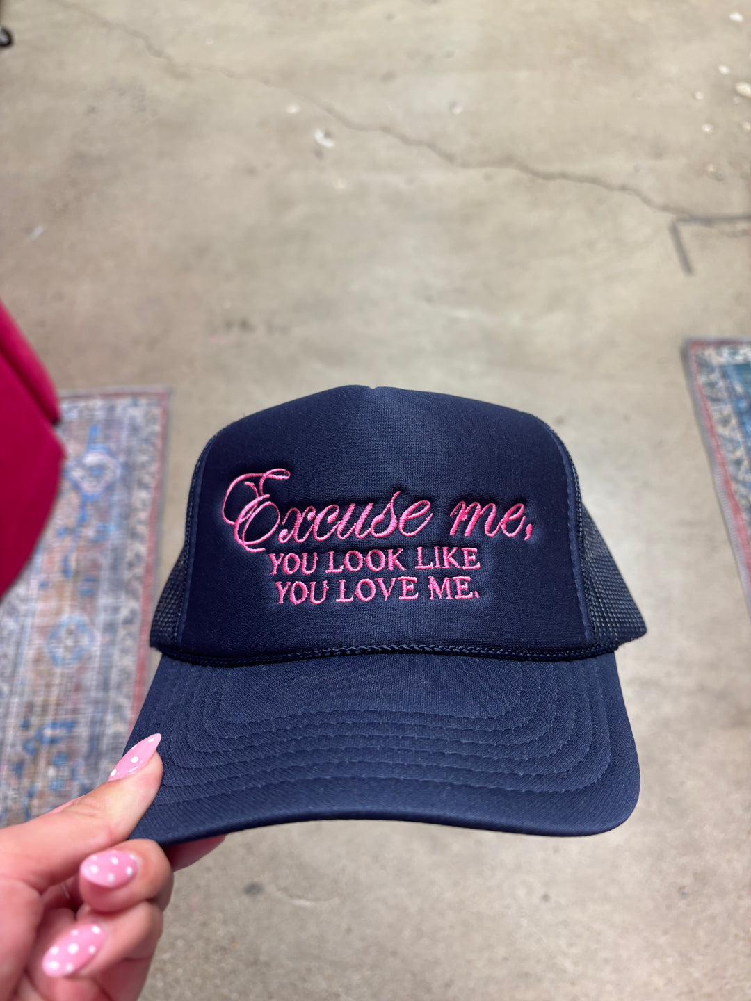 SUMMERTEES Excuse Me Foam Trucker on Simply Obsessed