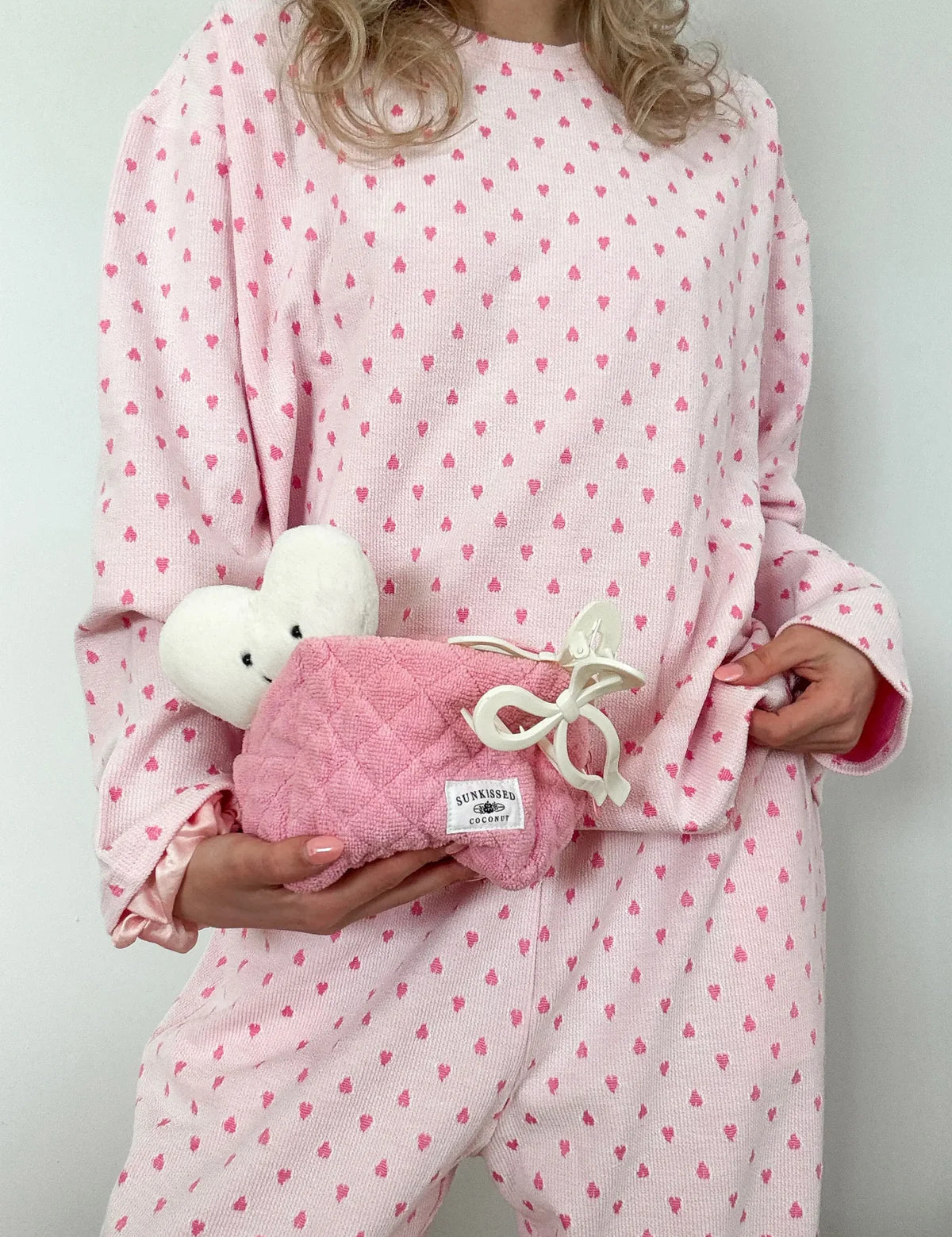 SUNKISSED COCONUT Heart Longsleeve PJ Top on Simply Obsessed