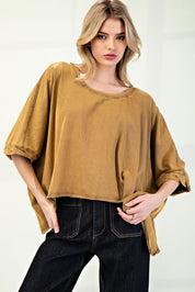 EESOME Mineral Wash Loose Knit Top * Vegas Lives* on Simply Obsessed