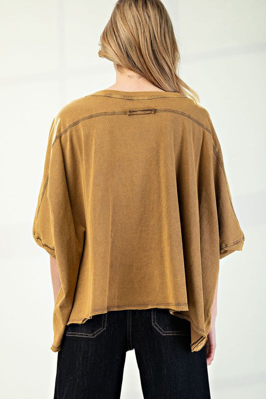 EESOME Mineral Wash Loose Knit Top * Vegas Lives* on Simply Obsessed