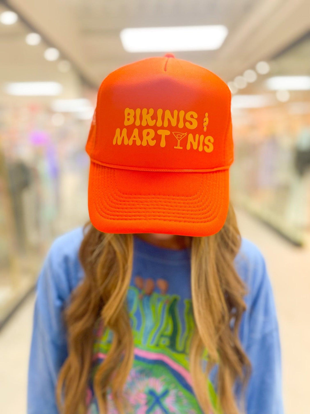 TRUCK STOP Bikinis & Martinis Trucker Hat on Simply Obsessed