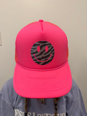 TRUCK STOP Zebra Smiley Trucker Hat on Simply Obsessed