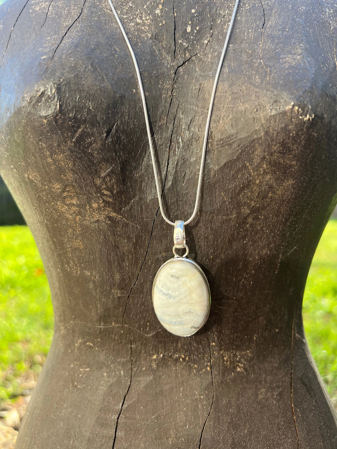 Turkish Silver Lapis Lace Necklace on Simply Obsessed