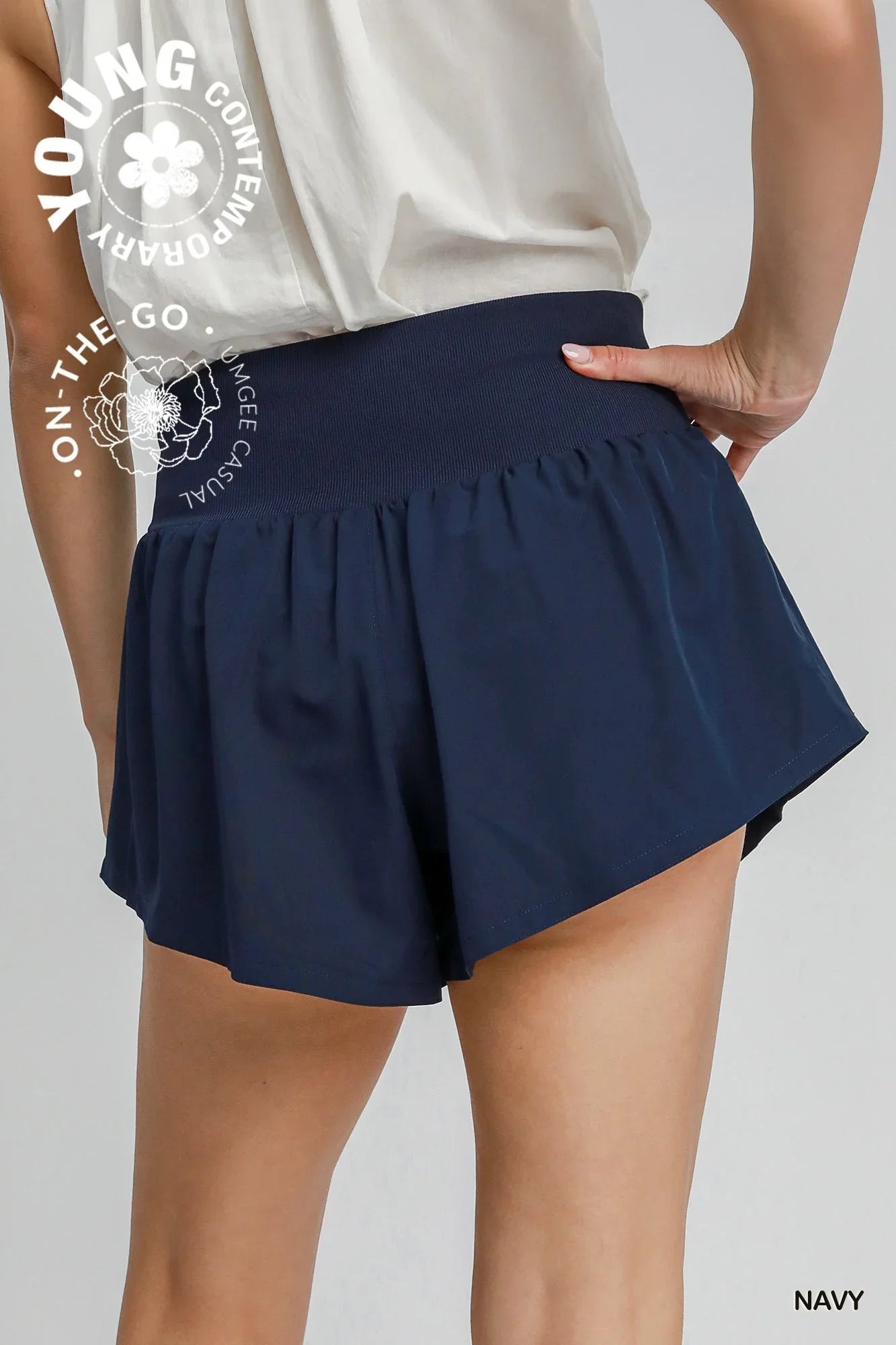 UMGEE Lined Brief Shorts - NAVY on Simply Obsessed
