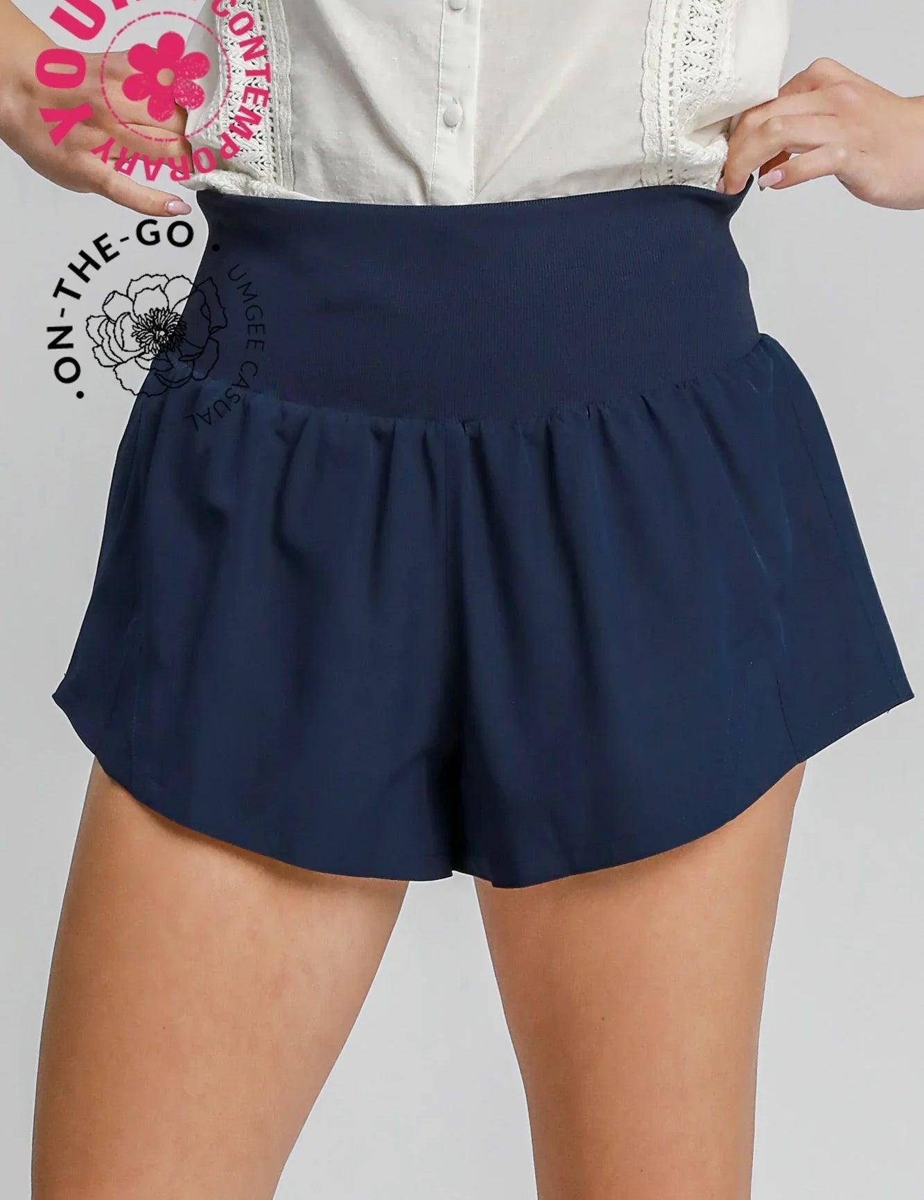 UMGEE Lined Brief Shorts - NAVY on Simply Obsessed