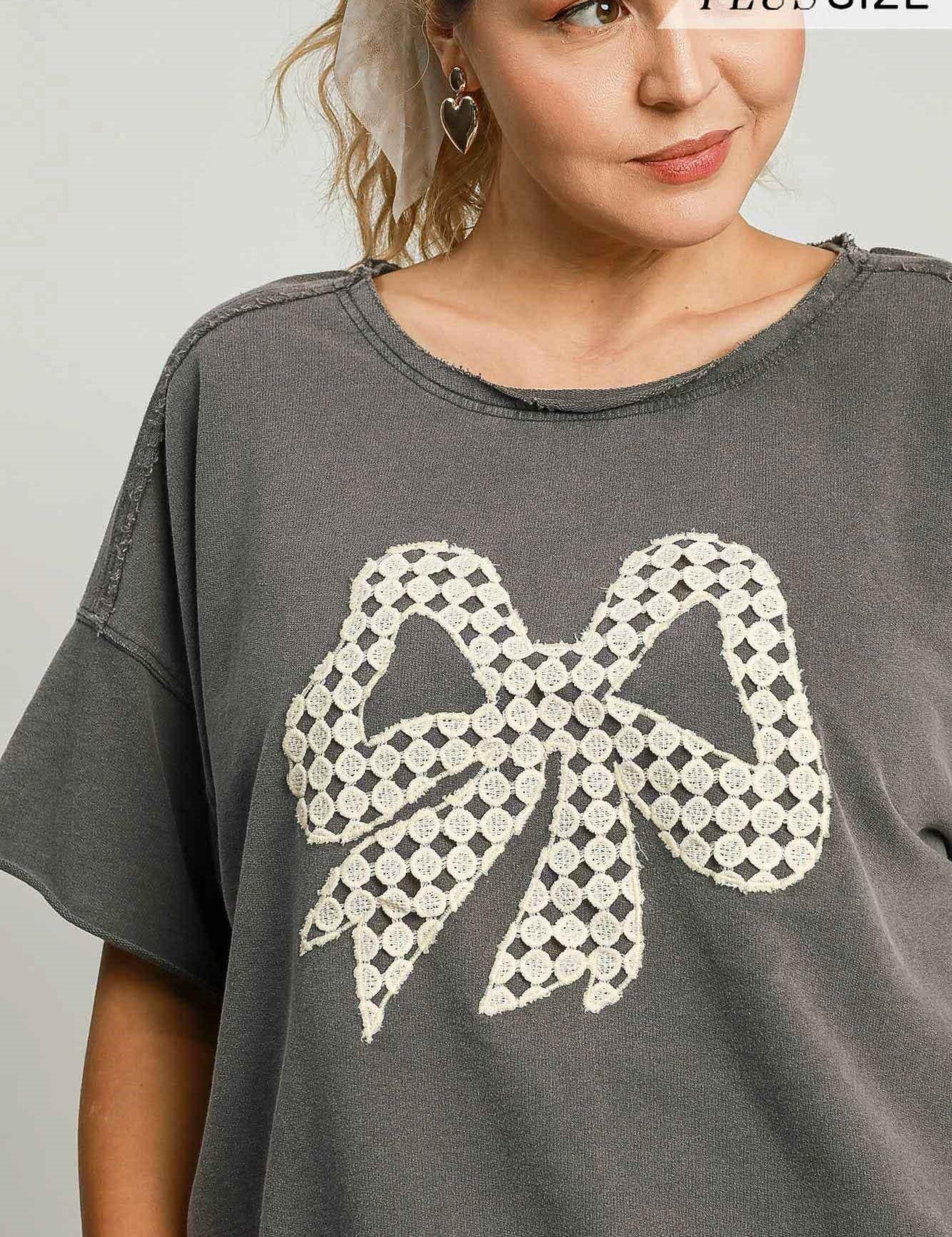  Ribbon Lace Applique - CHARCOAL on Simply Obsessed