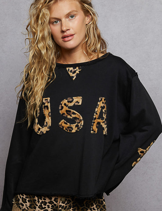 POL USA LEOPARD PULLOVER *VEGAS LIVES* on Simply Obsessed