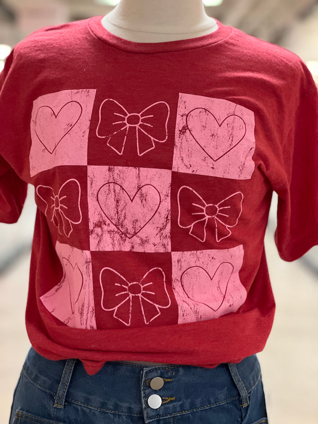 Valentine Bow Tee on Simply Obsessed