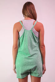 VERY J Mineral Washed Sleeveless Casual Knit Romper on Simply Obsessed