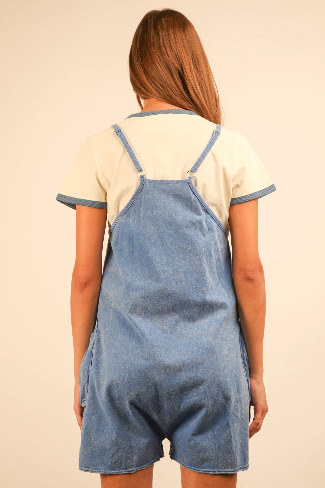 VERY J Mineral Washed Sleeveless Casual Knit Romper on Simply Obsessed