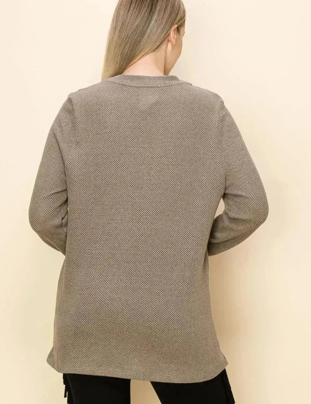 VOCAL Stone Embellishment Sweatshirt on Simply Obsessed