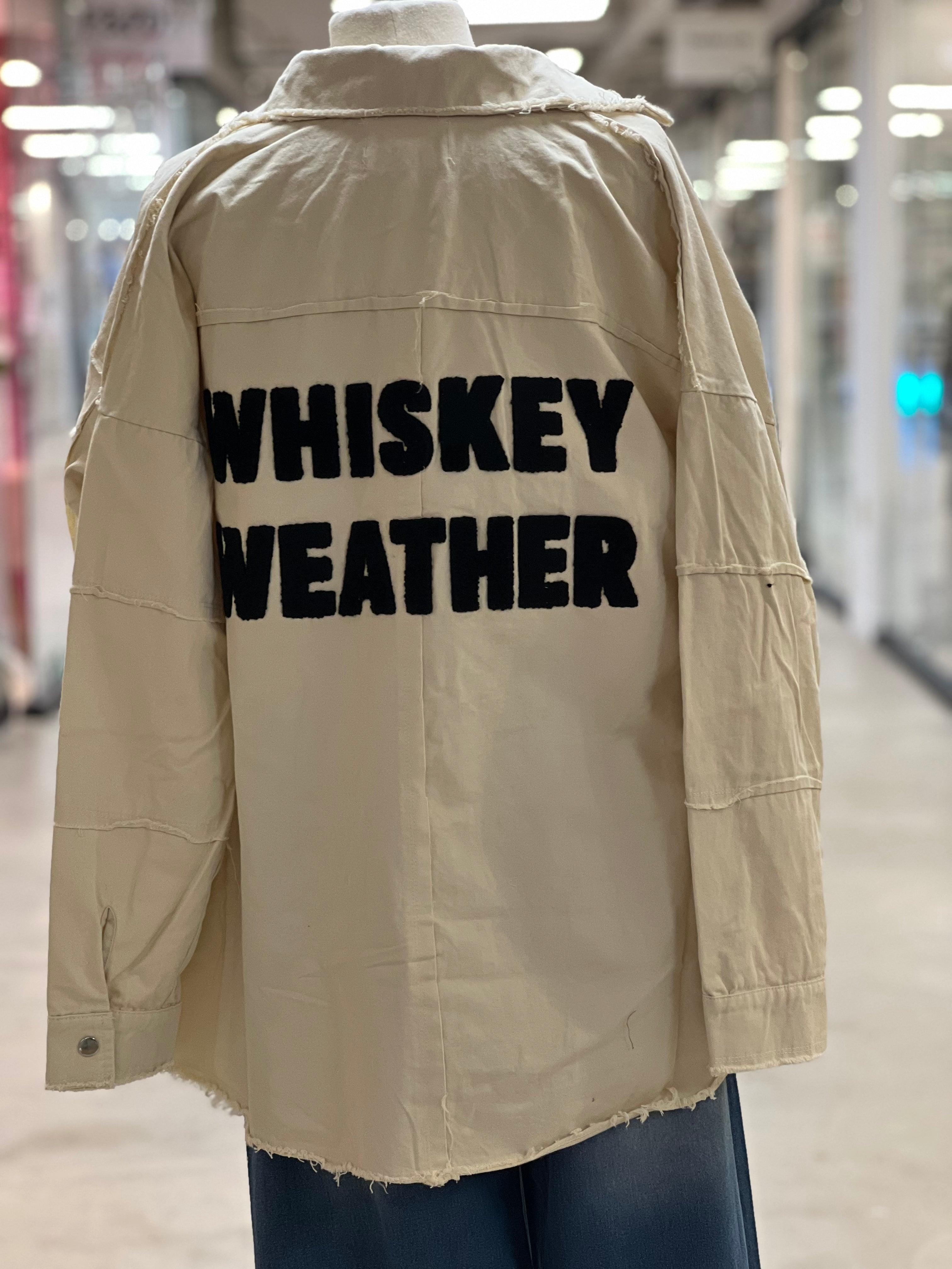 Whiskey Weather Shacket on Simply Obsessed