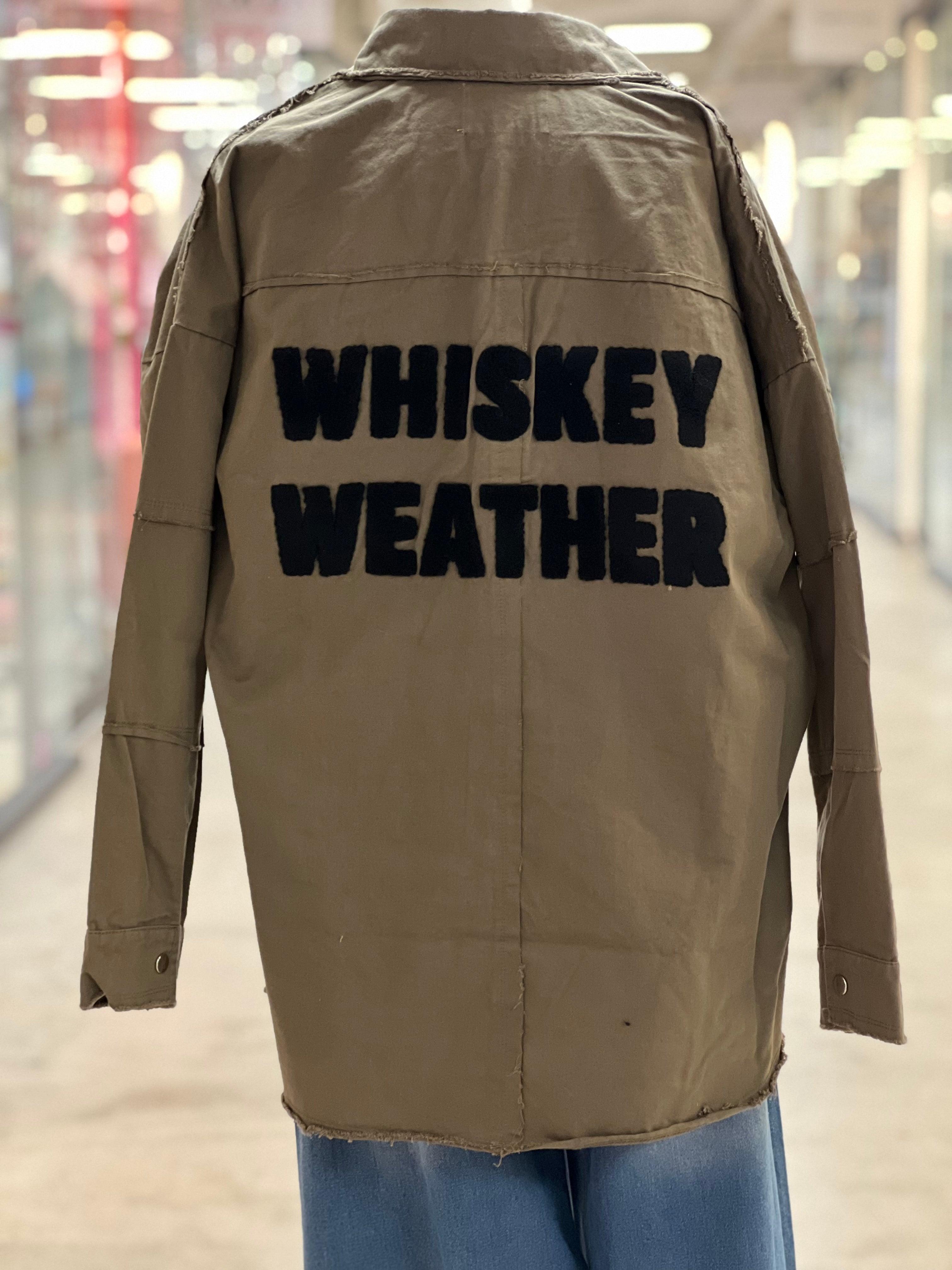 Whiskey Weather Shacket on Simply Obsessed