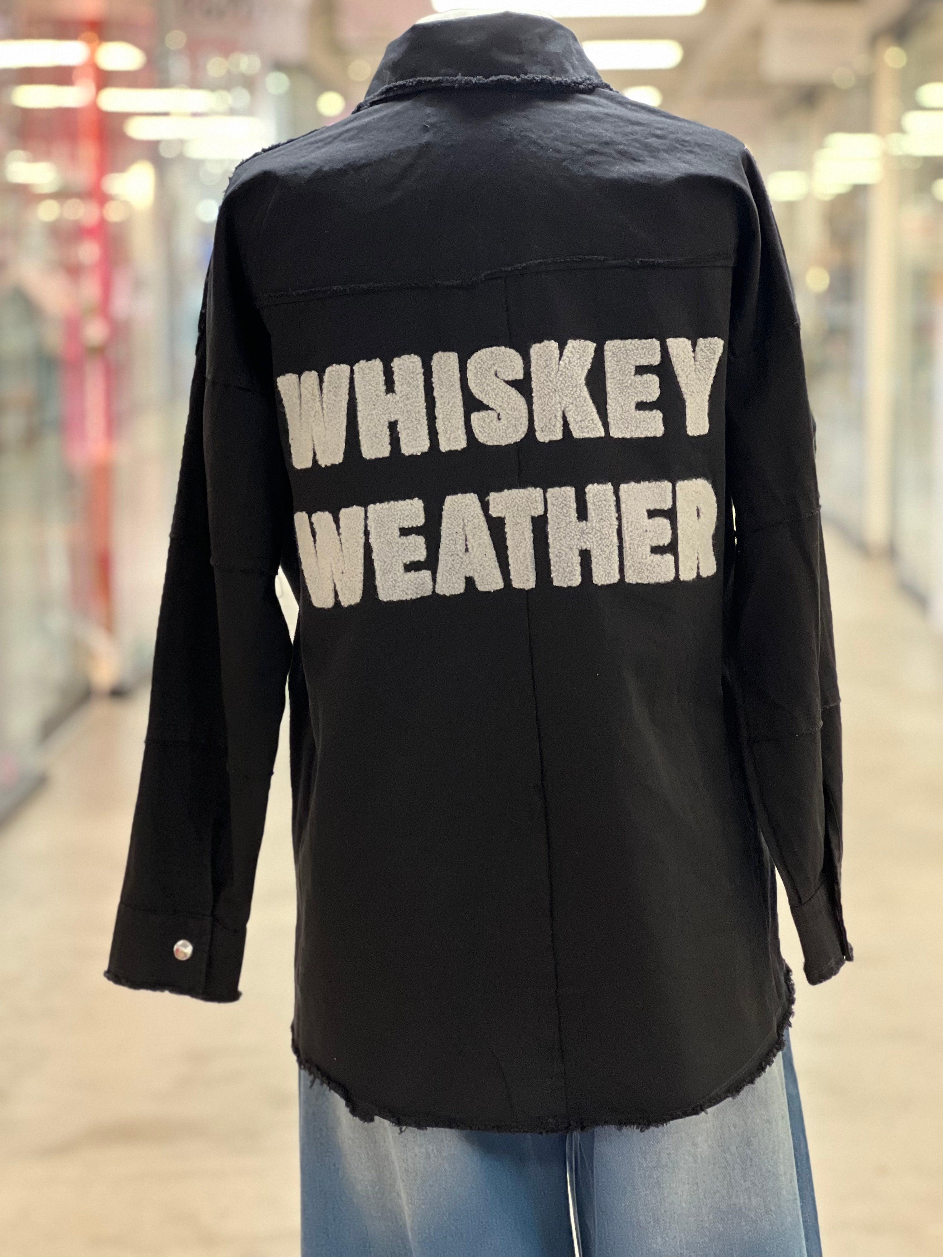 Whiskey Weather Shacket on Simply Obsessed