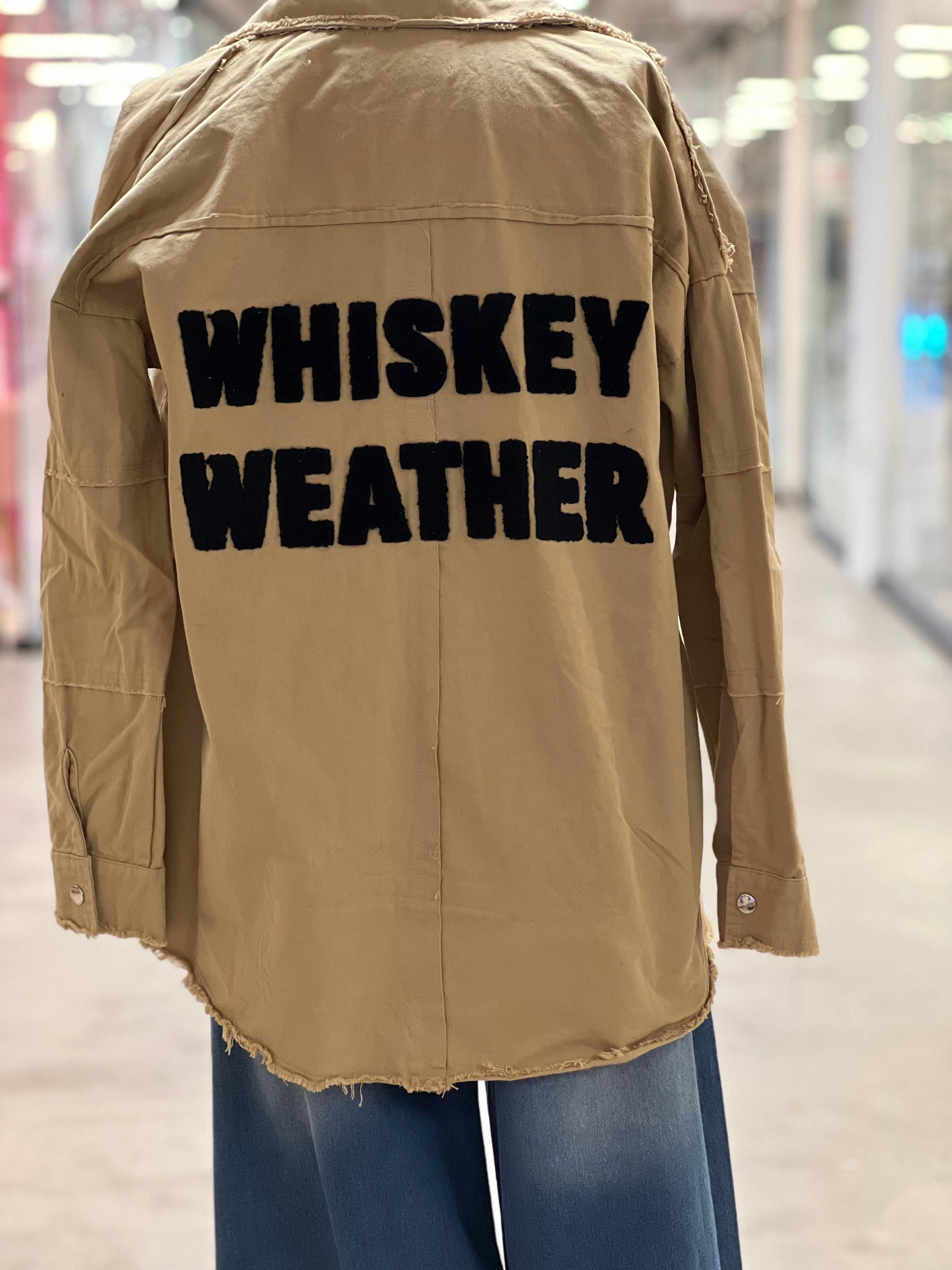 Whiskey Weather Shacket on Simply Obsessed