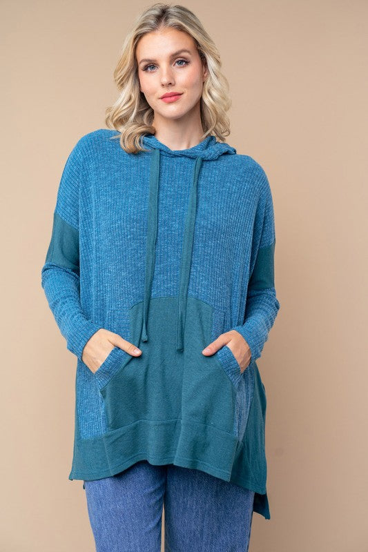 WHITE BIRCH Hoodie - TEAL on Simply Obsessed