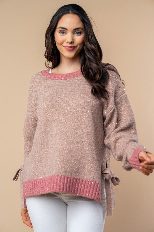 WHITE BIRCH Sweater - DARK BLUSH on Simply Obsessed