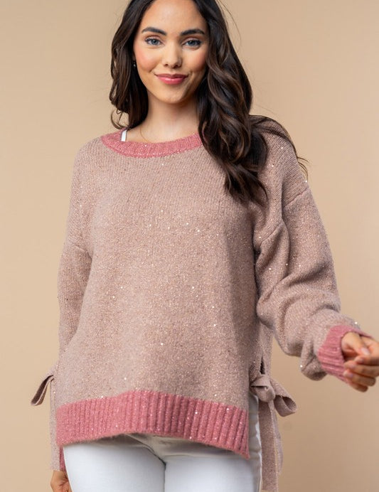 WHITE BIRCH Sweater - DARK BLUSH on Simply Obsessed