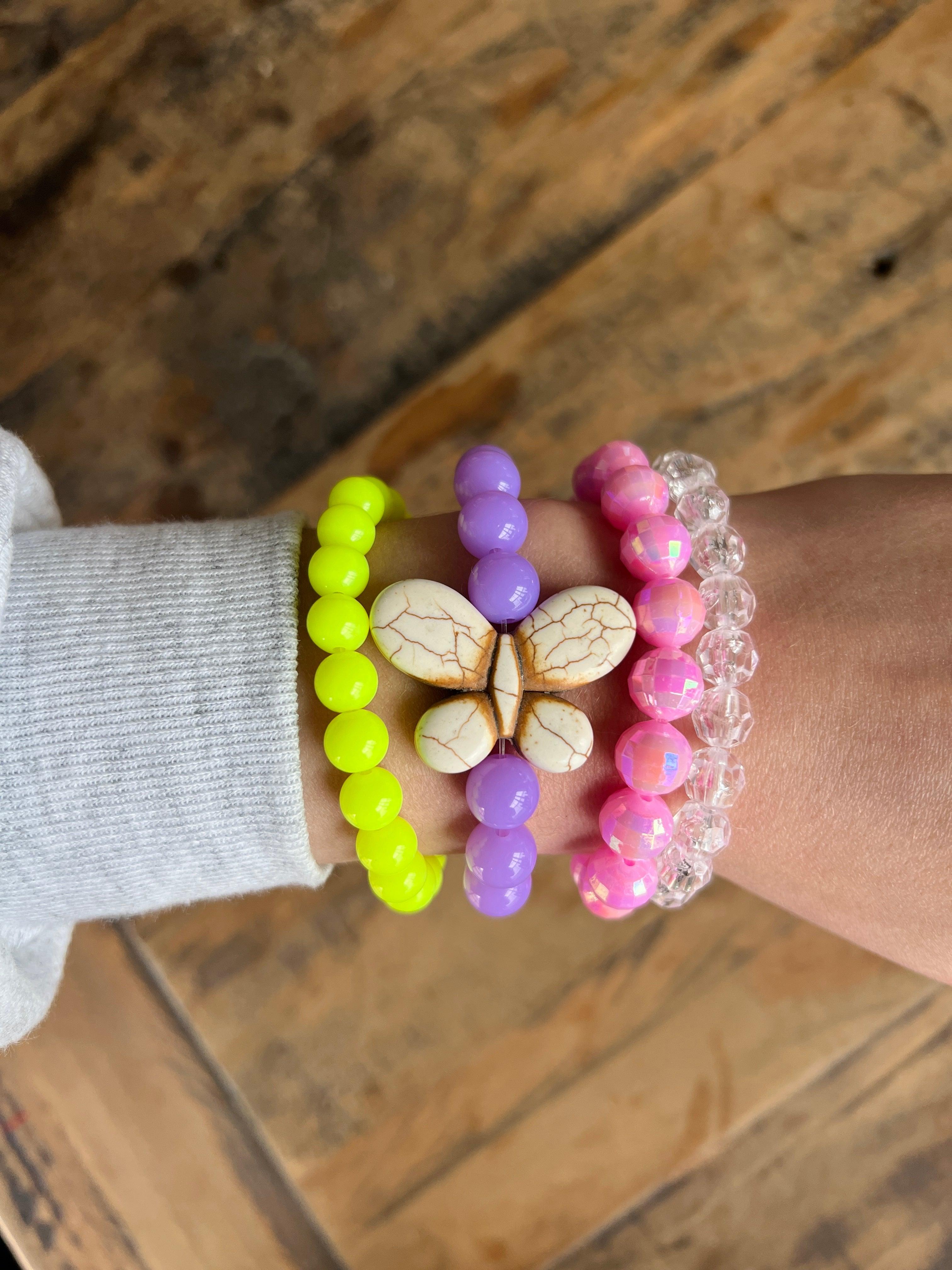 WS: Butterfly Bracelet Stack on Simply Obsessed