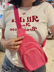 WS: Corduroy Sling Bag on Simply Obsessed