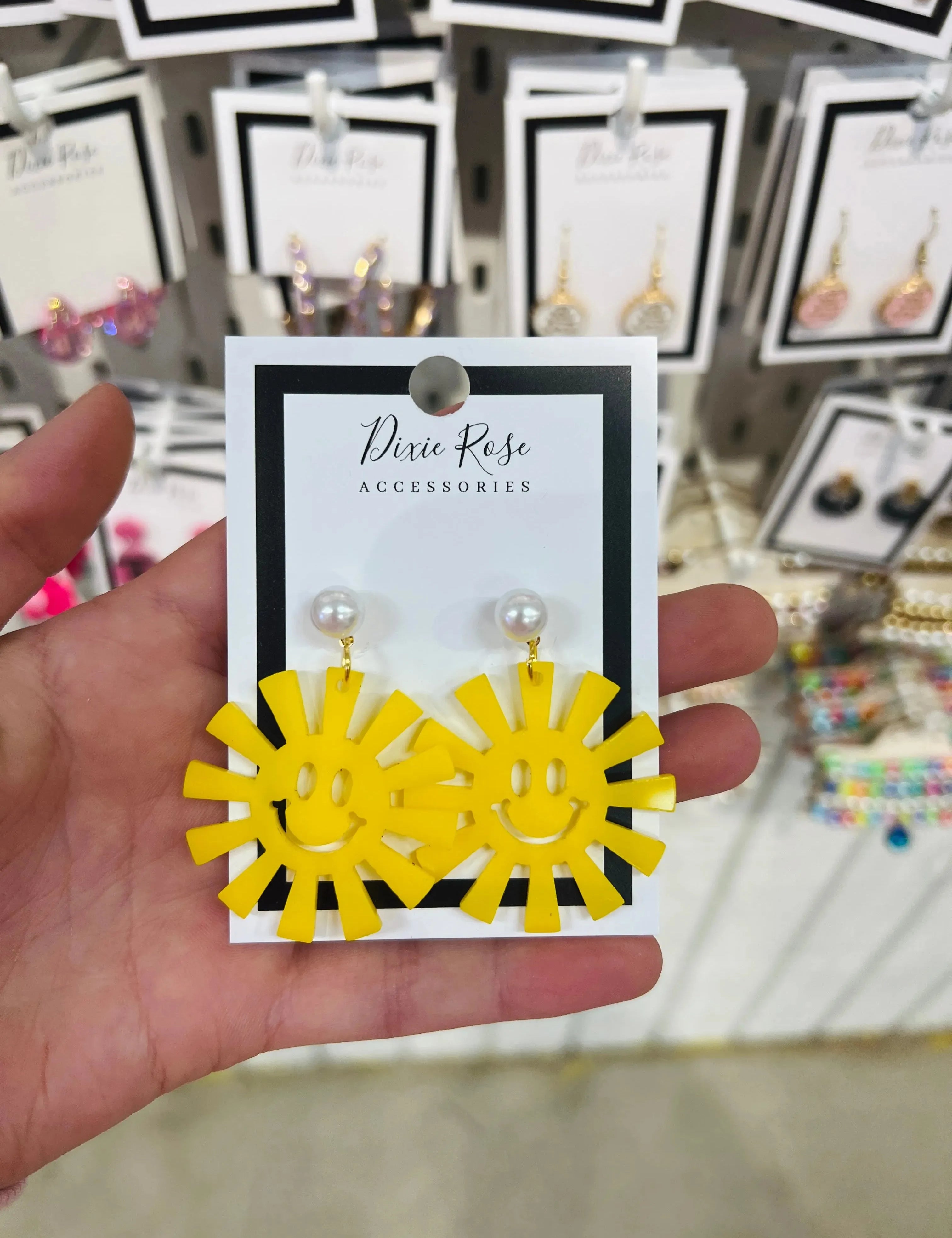 WS: Sunshine Smiley Earrings on Simply Obsessed