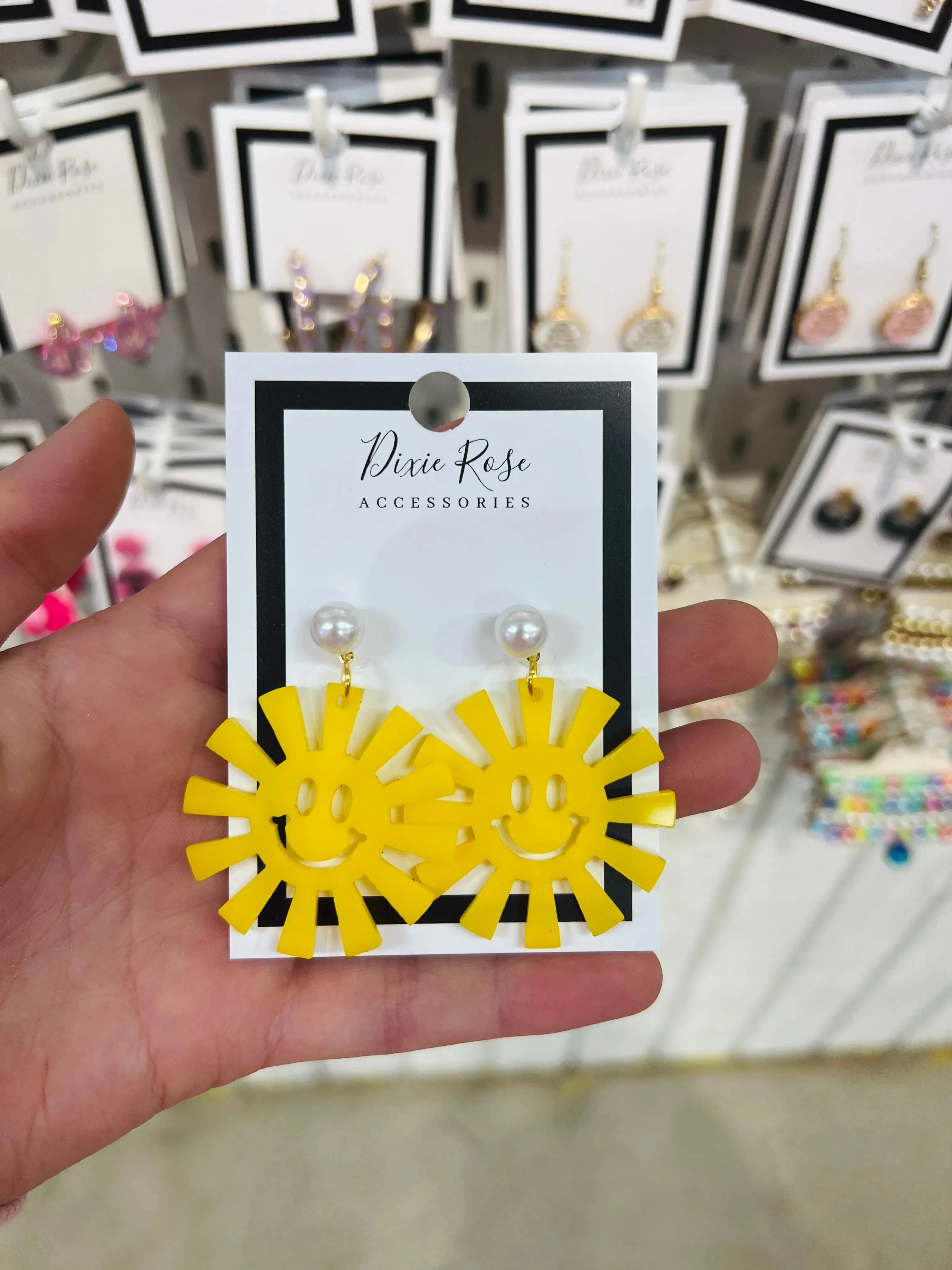 WS: Sunshine Smiley Earrings on Simply Obsessed